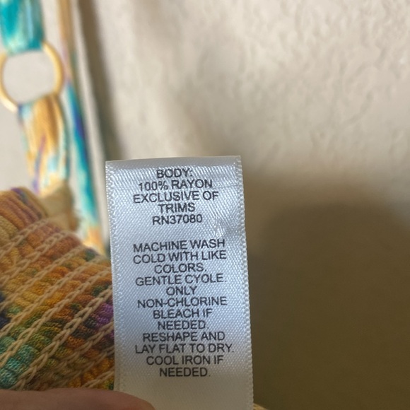 It's Tie Dye Mutilcolor Sleeveless Wide Leg Jumpsuit XL - Picture 7 of 8